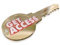 Get Access Gold Key Permission Special Clearance Royalty Free Stock Photo