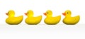 Get All Your Rubber Ducks In A Row Royalty Free Stock Photo