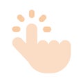 Get this amazing icon of finger tap, interactive vector design