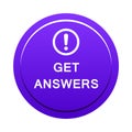 Get answers button Royalty Free Stock Photo