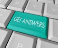 Get Answers - Computer Key Royalty Free Stock Photo