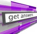 Get Answers - Website Bar Royalty Free Stock Photo
