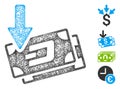 Get Arrow Dash Banknotes Web Vector Mesh Illustration