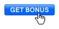 Get bonus button Royalty Free Stock Photo