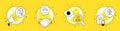 Get box, Financial documents and Approved checkbox icons set. Bitcoin project sign. Vector
