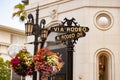 Road sign, Rodeo Drive, Beverly Hills, Los Angeles, California, United States of America, North America. Royalty Free Stock Photo