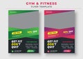 Get fit dont quit gym flyer, Gym Fitness Flyer Template