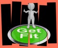 Get Fit Pressed Shows Exercise And Working Out