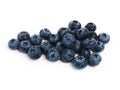 Get a handful of goodness. Studio shot of a pile of fresh blueberries against a white background. Royalty Free Stock Photo