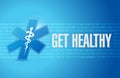 get healthy medical sign illustration