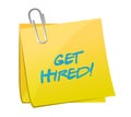 get hired post illustration design