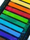 Get inspired by color. Studio shot of a variety of pastel crayons. Royalty Free Stock Photo