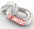 Get Linked 3d Red Word Chain Links Connected Network