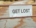 Get Lost Road Sign