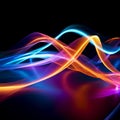 Dancing Lights: Illuminated trails of color moving in synchrony