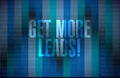 Get More Leads binary background sign Royalty Free Stock Photo