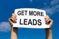 Get more leads, concept Royalty Free Stock Photo