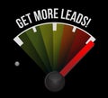 Get More Leads meter sign illustration