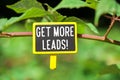 Get more leads text on board