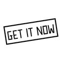 GET IT NOW stamp on white Royalty Free Stock Photo