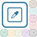 Get object color simple icons Royalty Free Stock Photo
