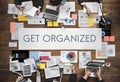 Get Organized Management Planning Concept Royalty Free Stock Photo