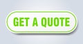 get a quote sticker. Royalty Free Stock Photo