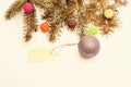 Get ready for christmas. Christmas decorations white background top view. Christmas decorations concept. Everything you