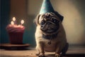 A Pug\'s Big Day: Happy Birthday to the Most Lovable, Silly, and Playful Pooch - A Cute Greeting Card