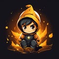 Cute and Funny Gaming Logo: Nova Nomad