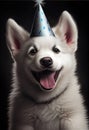 Happy Birthday to the Cutest Husky Puppy in Town - Celebrating Happy Birthday or Anniversary - Good for Greeting Card