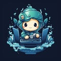 Playful and Adorable Gaming Logo - Matrix Mariner