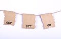Get set go illustration Royalty Free Stock Photo