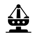 Get a sight of our trendy glyph icon of boat ride Royalty Free Stock Photo