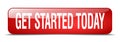 get started today button Royalty Free Stock Photo