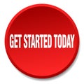 get started today button Royalty Free Stock Photo