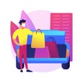 Get supplies without leaving your car abstract concept vector illustration.