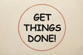 Get Things Done Royalty Free Stock Photo