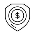 Get this visually appealing vector of financial security, ready to use icon of secure investment