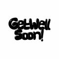 Get well soon art in doodle style