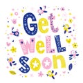 Get well soon card Royalty Free Stock Photo