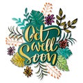 Get well soon greeting card