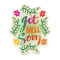 Get well soon hand lettering.