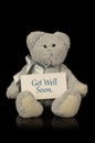 Get Well Soon Teddy Bear Royalty Free Stock Photo