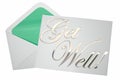Get Well Soon Wishes Card Note Letter Envelope Royalty Free Stock Photo
