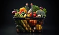 Get your daily dose of vitamins with this basket of fresh produce Creating using generative AI tools