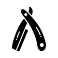 Get your hands on this carefully designed icon of straight razor, barber razor, safety razor