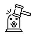 Get your hands on this outline icon of whack mole game