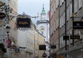 Getreidegasse street in Salzburg