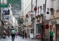 Getreidegasse street in Salzburg Royalty Free Stock Photo